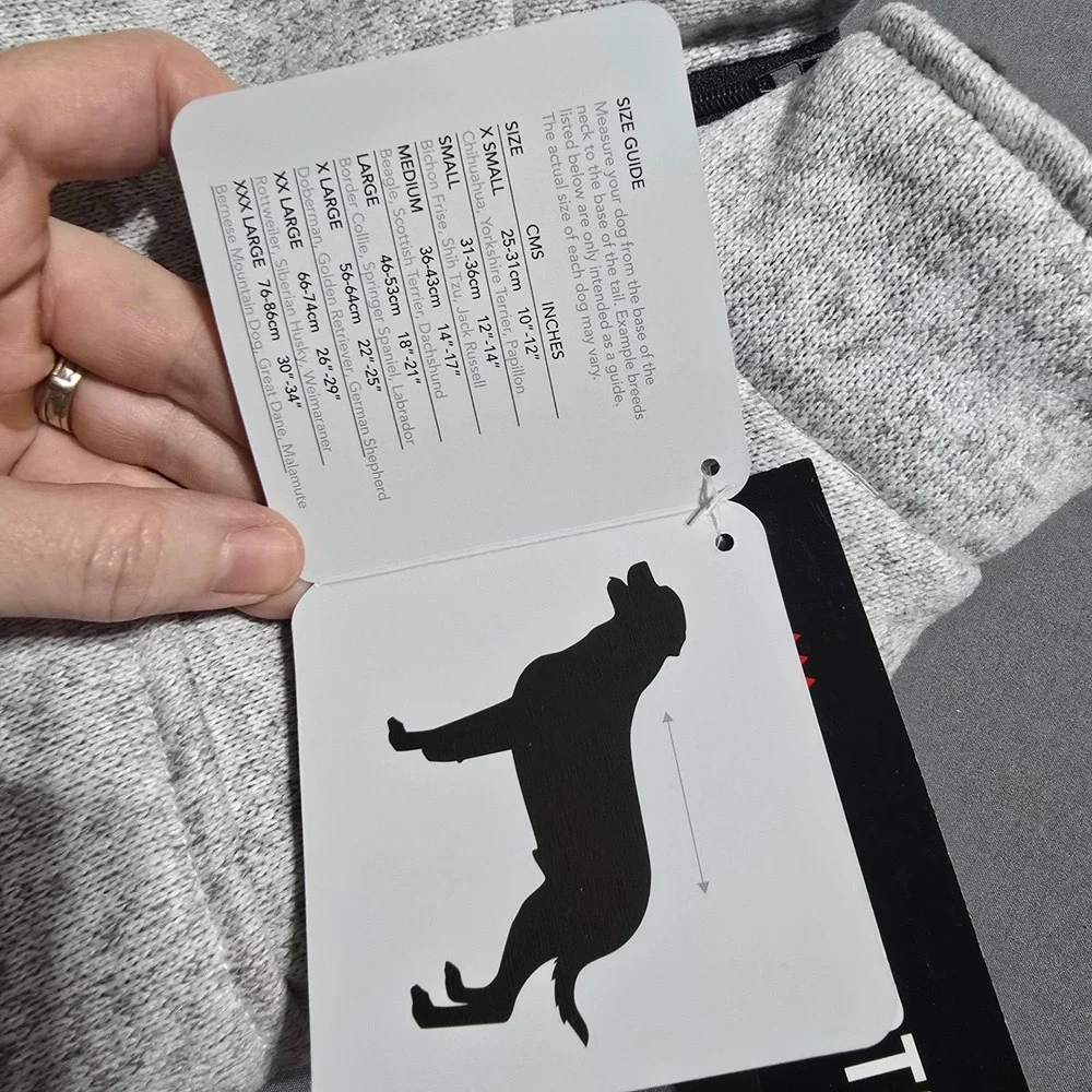 Berkshire Pet Polartec Fleece Vest Dog Small Grey Quarter Zip Shearling Lined